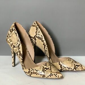 Snakeskin Pattern Women's Heels
